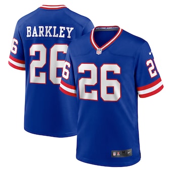 mens nike saquon barkley royal new york giants classic playe